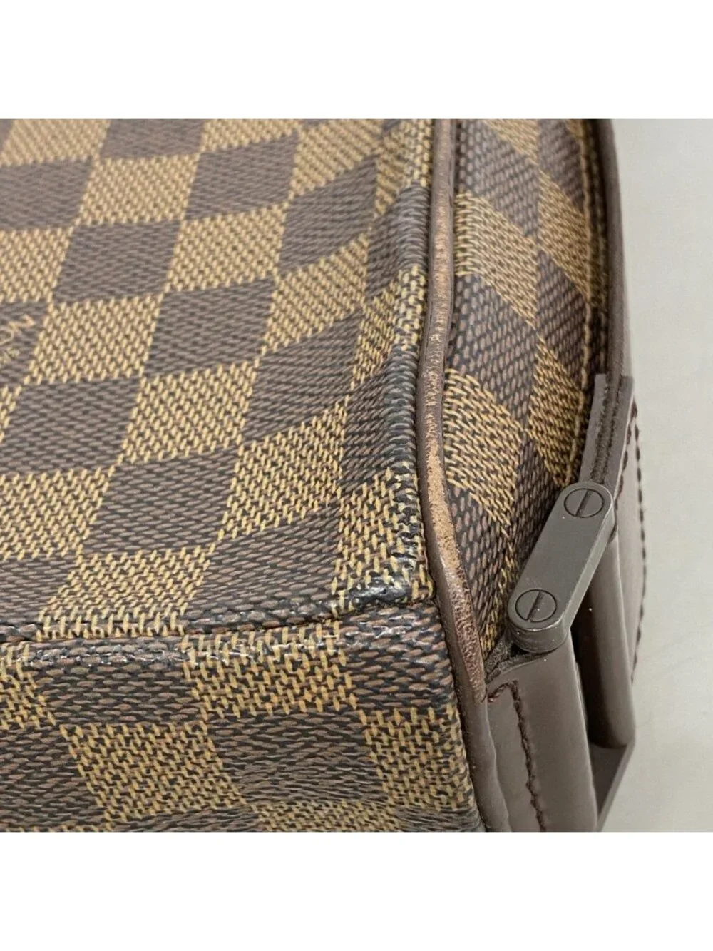 Louis Vuitton Shoulder Bag Damier Olaf PM Ebene